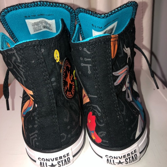 Converse All Stars Chuck Taylors High Top Space Jam 172485C Mens 6 Womens 8 - Picture 3 of 12